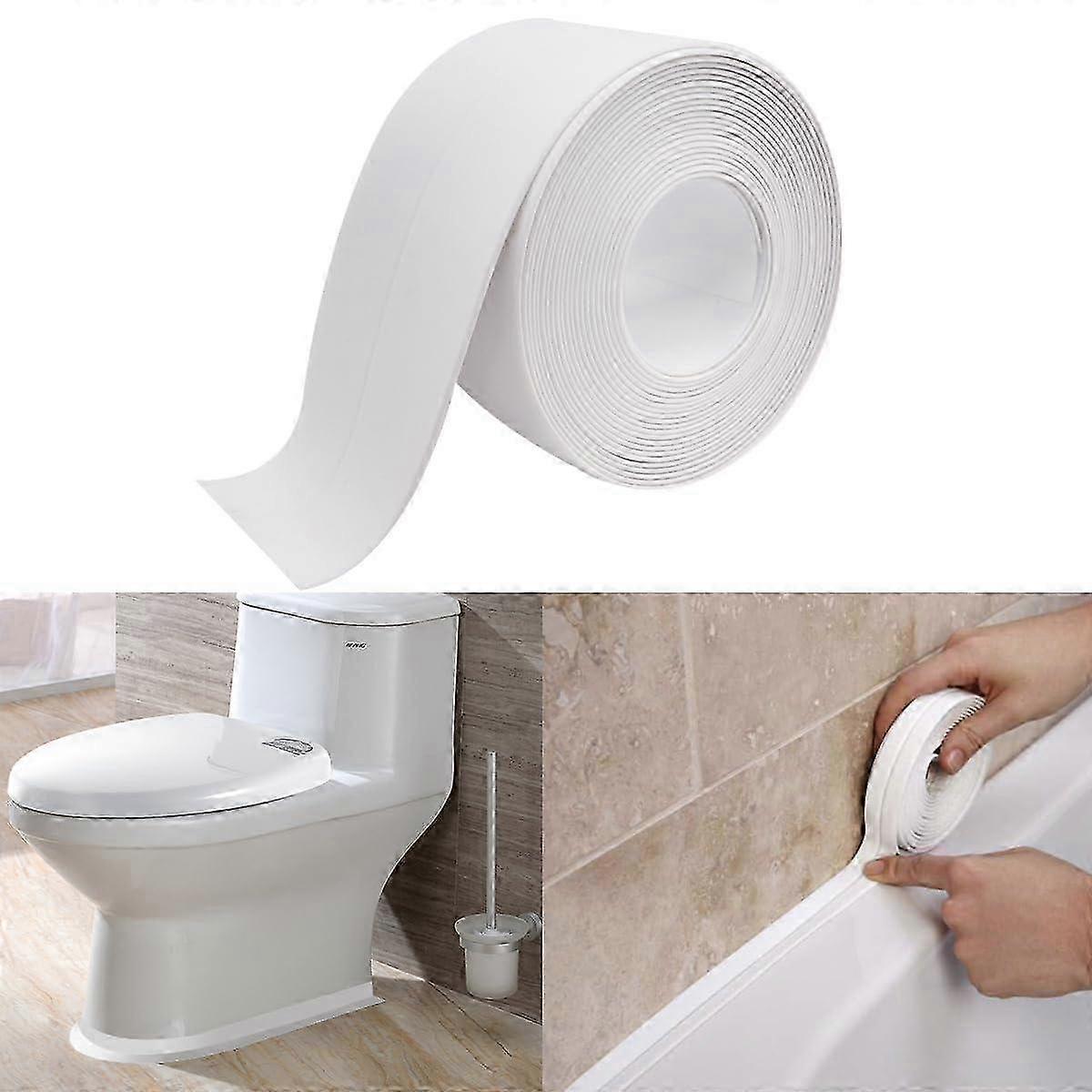 White Caulk Tape for Bath & Kitchen,Caulking Tape for Bathroom Caul...