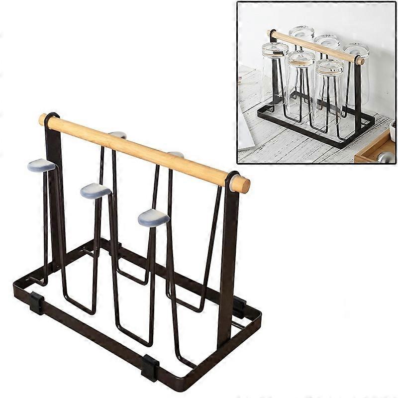 Iron Kitchen Cup Holder Drain Shelf