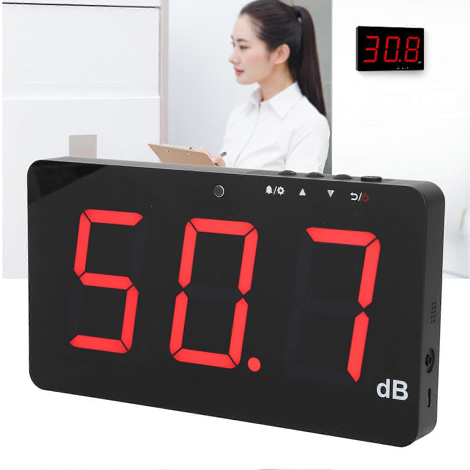 Sound Level Reader 9.6 Inch LCD Wall Mounted Decibel Meter 3600mAh