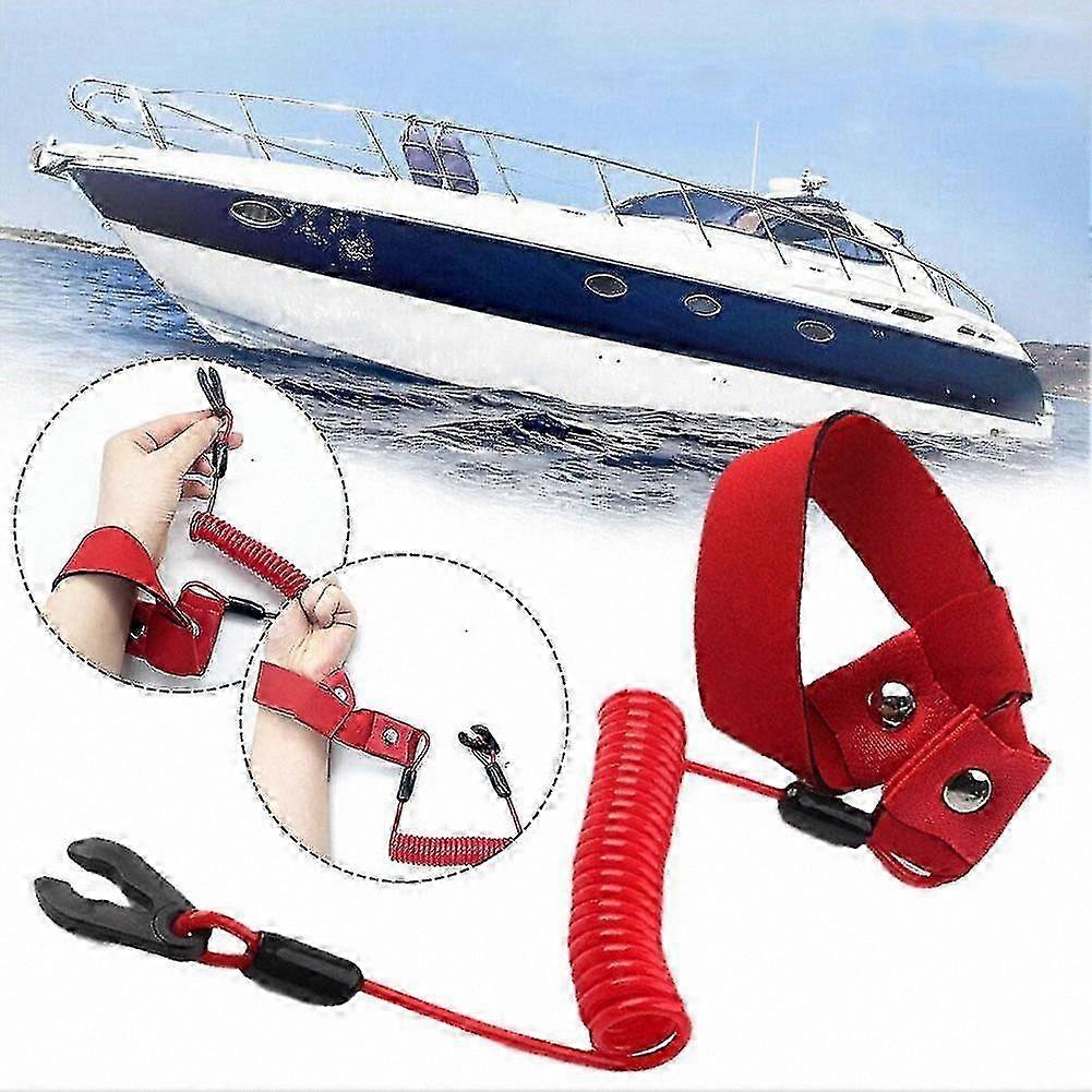 Floating Safety Wrist Lanyard for Jet Ski and Wave Runner with Key Stop Feature