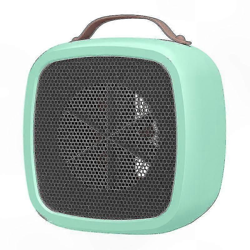 Compact Electric Mini Fan Heater with Thermostat - Battery Operated Portable Space Heater