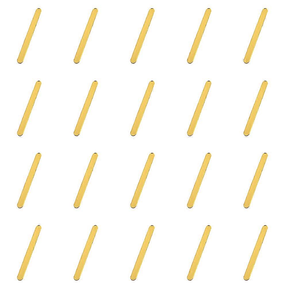 Ice Cream Sticks Acrylic Mirror Sticks for Making Ice Cream 20Pcs