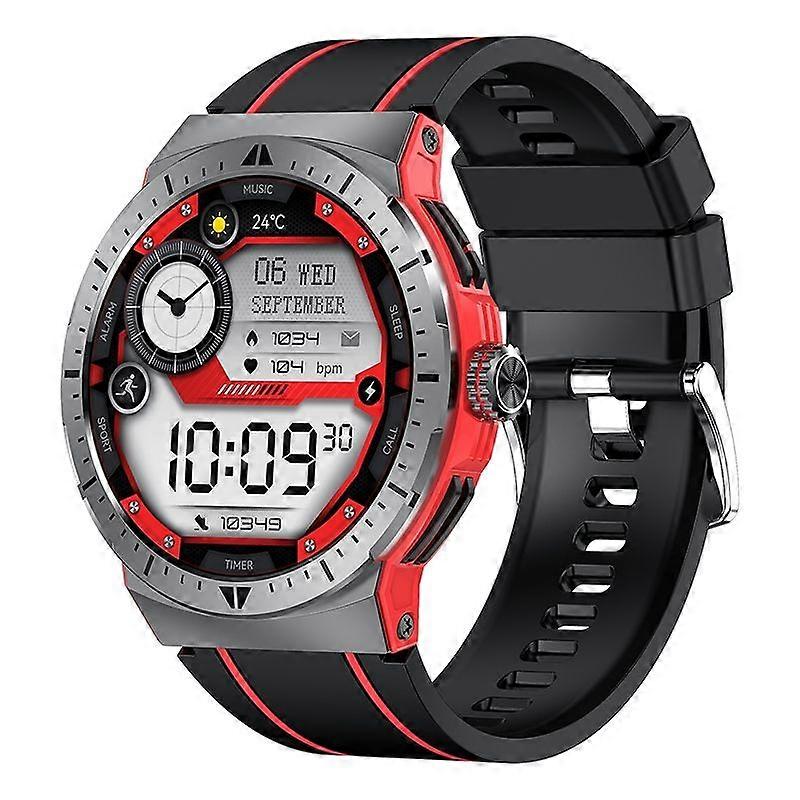 Smartwatch with Bluetooth Calling, 1.43-inch AMOLED Screen, and Multiple Sports Modes(Red)