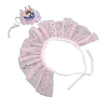 Pet Birthday Outfit Set Adjustable Delicate Pet Crowns and Collar Set for Cat Dog Costume