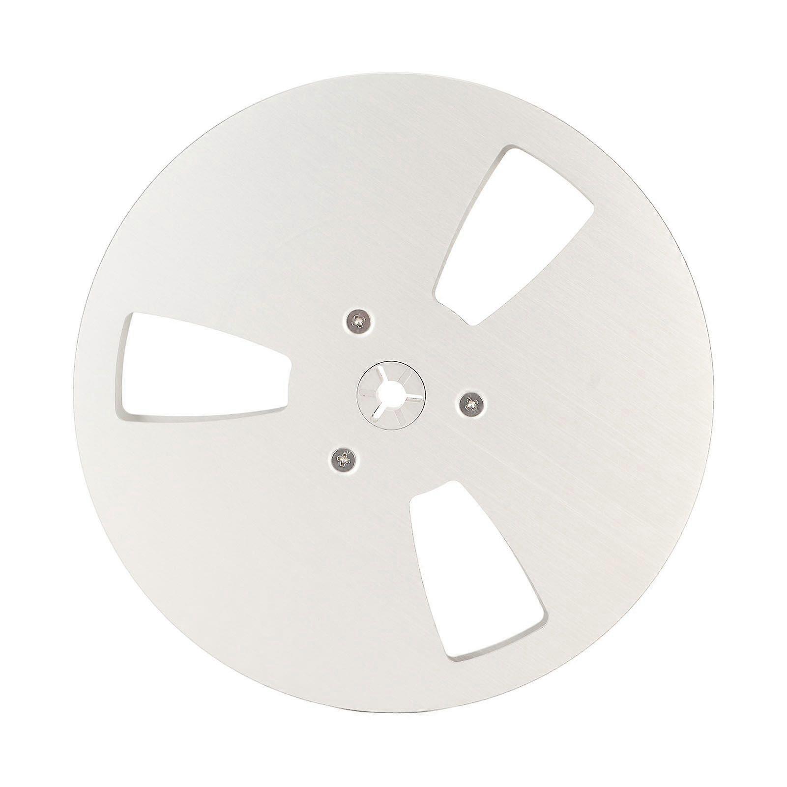 1/4 7 Inch Empty Reel Universal 3 Holes Aluminum Alloy Opening Machine Part Takeup Reel Silver