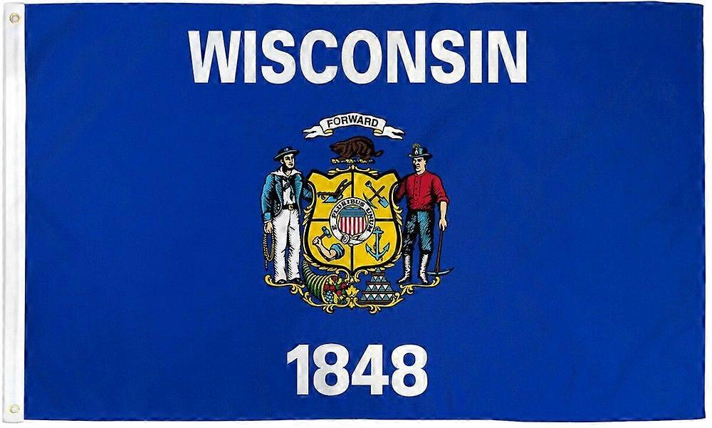 Wisconsin Flag House Flag US State Flag WI Flag Style B 310