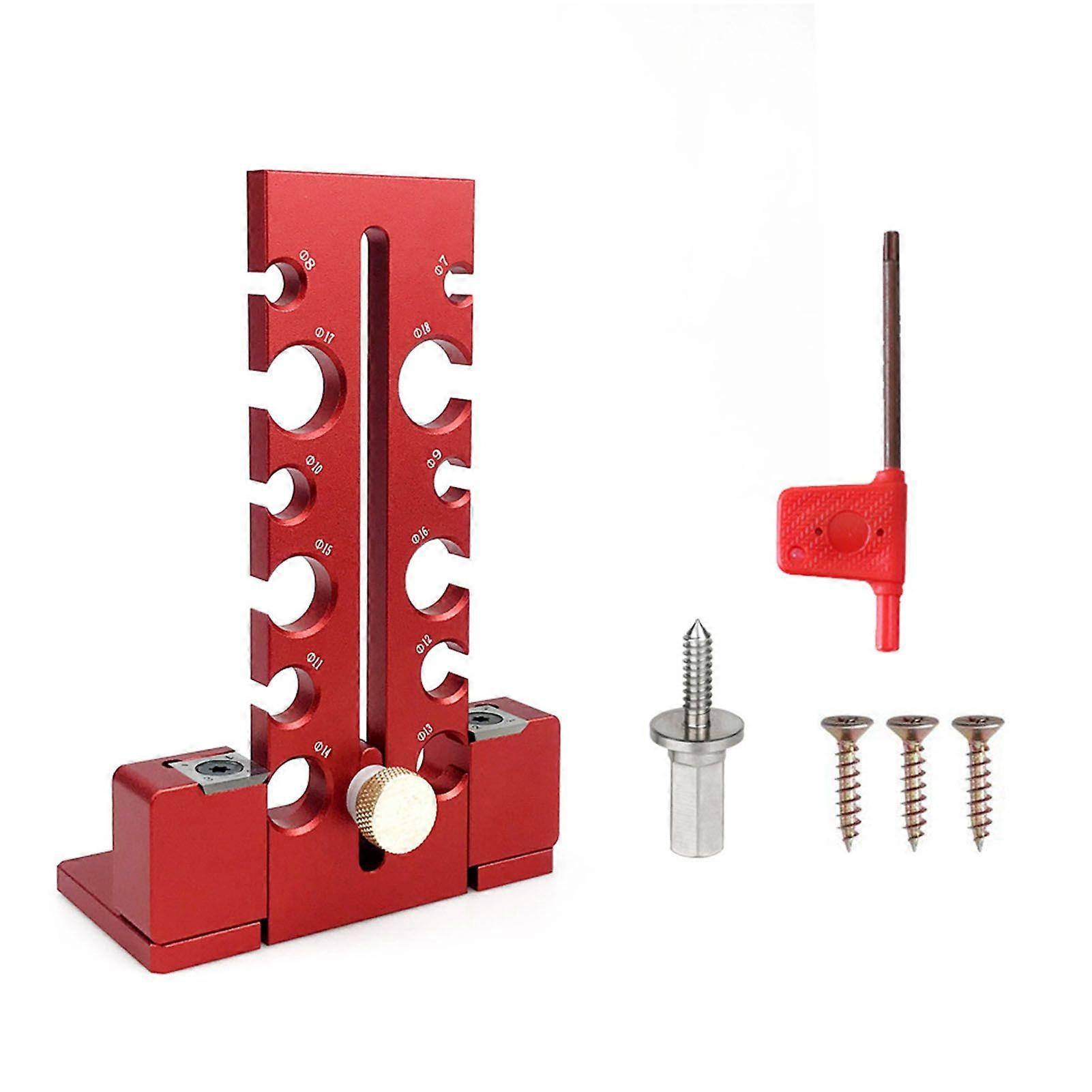 Dowel Maker Jig Kit Adjustable 7mm to 18mm Electric Drill Milling Dowel Round Rod Auxiliary Tool for Woodworking Projects