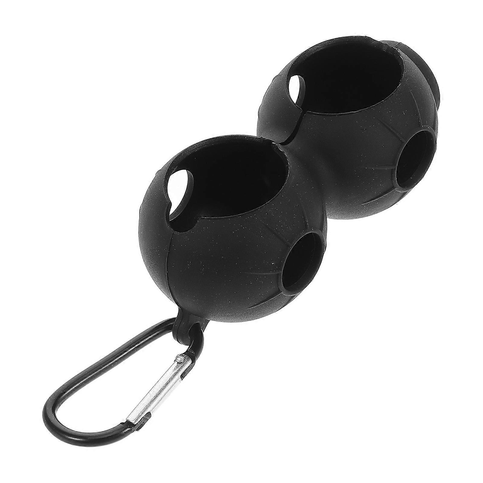 Silicone Golf Ball Holder for Golf with Buckle Carrier 2 Balls