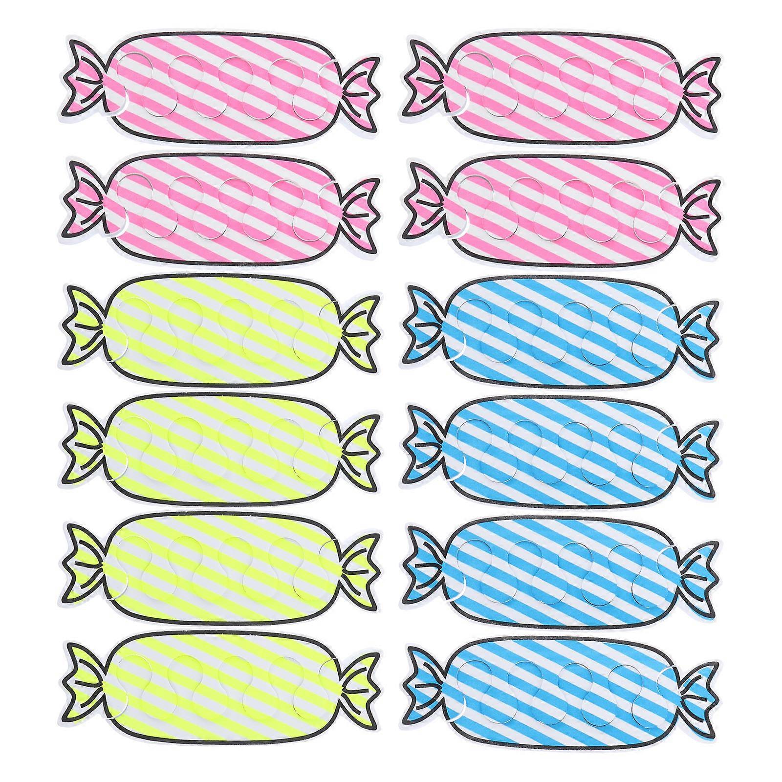 Creative Toe Spacers for Nail Art Use 24Pcs Candy Shape Pedicure Tool