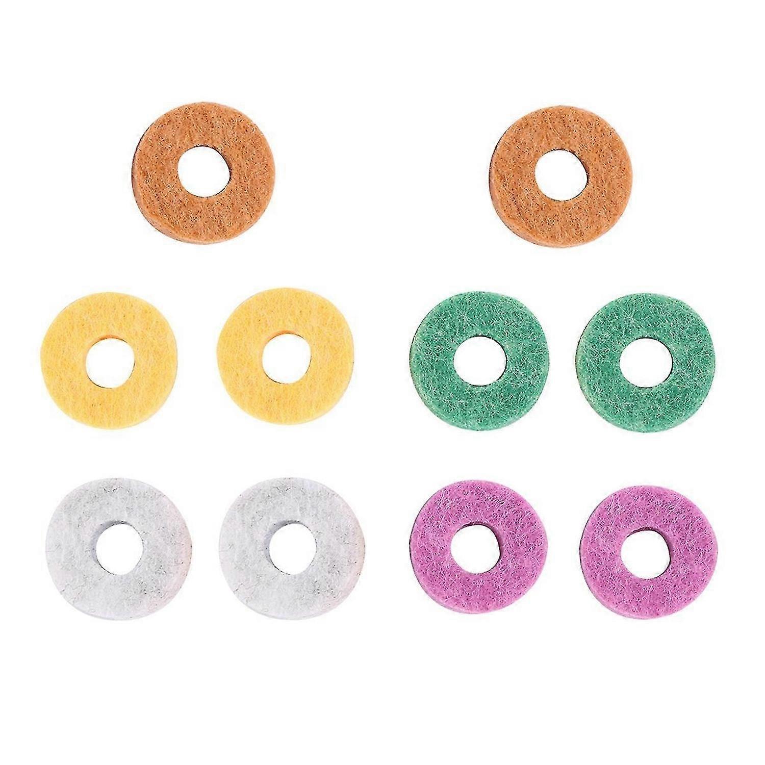 10Pcs/ Pack Cymbal Stand Felt Washer Pad Replacement Round Soft