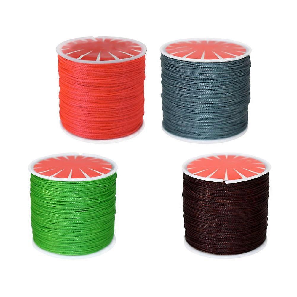 Round Wax Line Waxed Line for Sewing 4Pcs Craft Assorted Colors