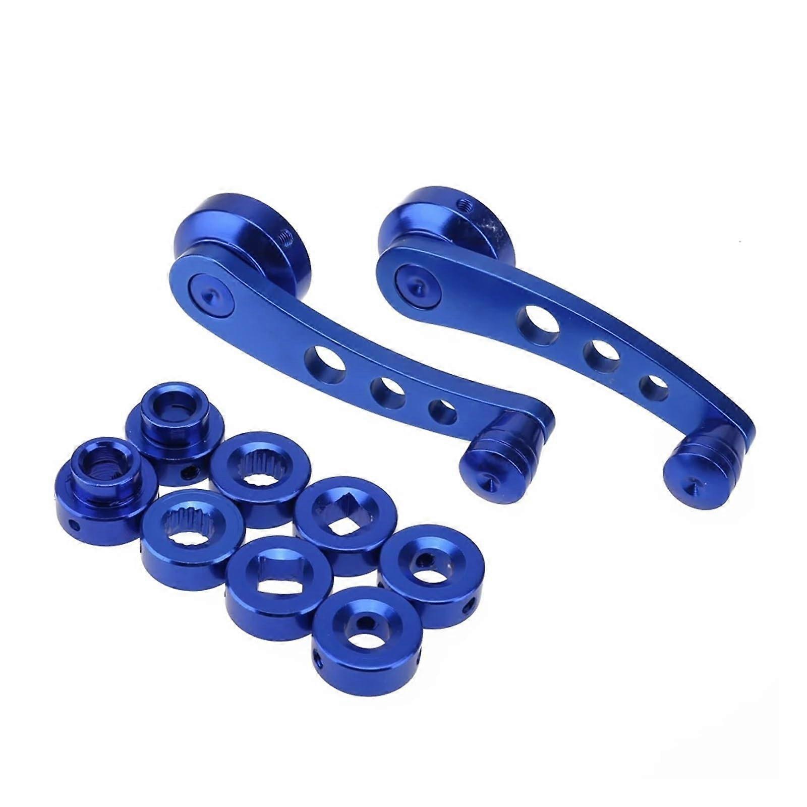 Window Glass Lifter Universal Car Window Crank Handle Aluminum Alloy Manual Replacement Blue