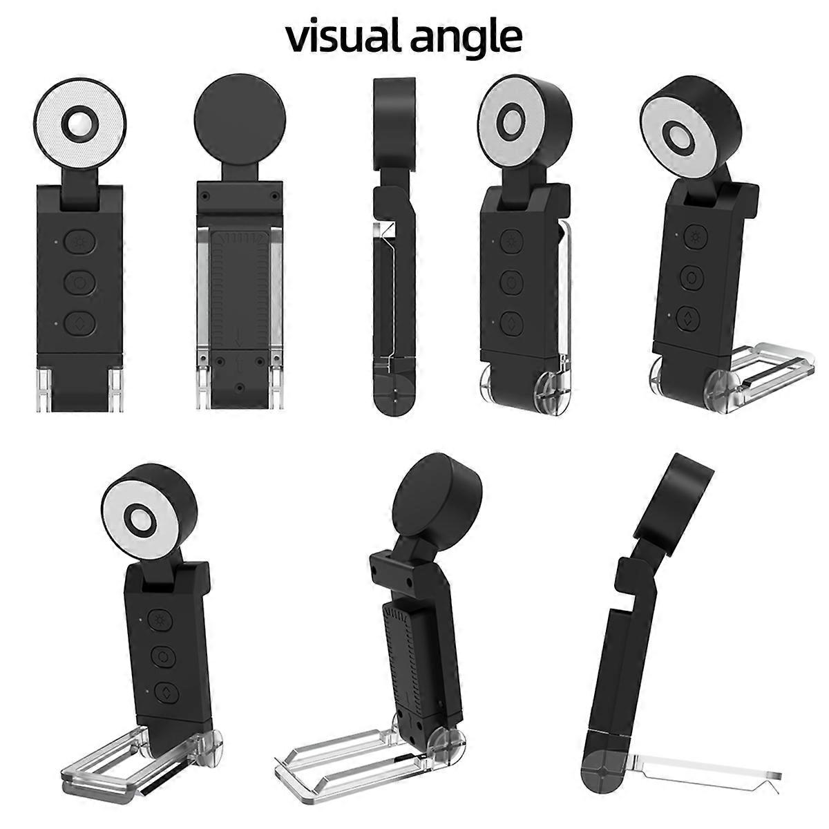 USB Clip Reading Light Folding Book Light Led Reading Light White B