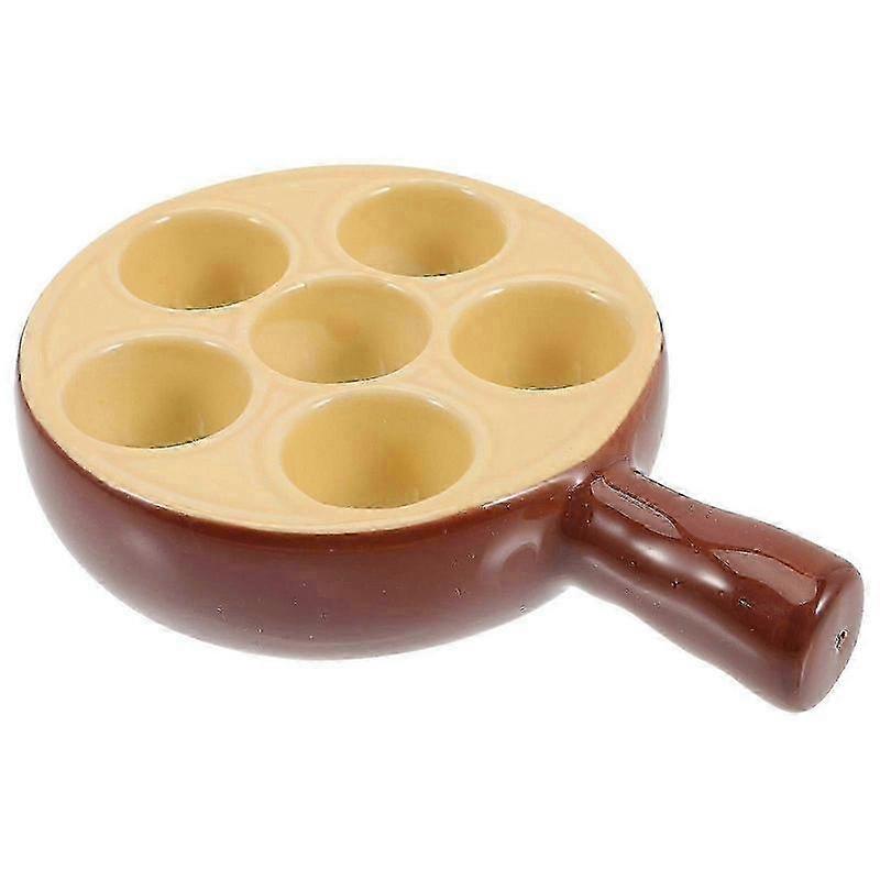Escargot Baking Plate Ceramic with Durable Non-Slip Base