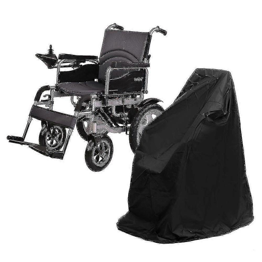 Αδιάβροχη dustproof κάλυψη για τα ηλεκτρικά χειρωνακτικά πτυσσόμενα αναπηρικά αμαξίδια.black