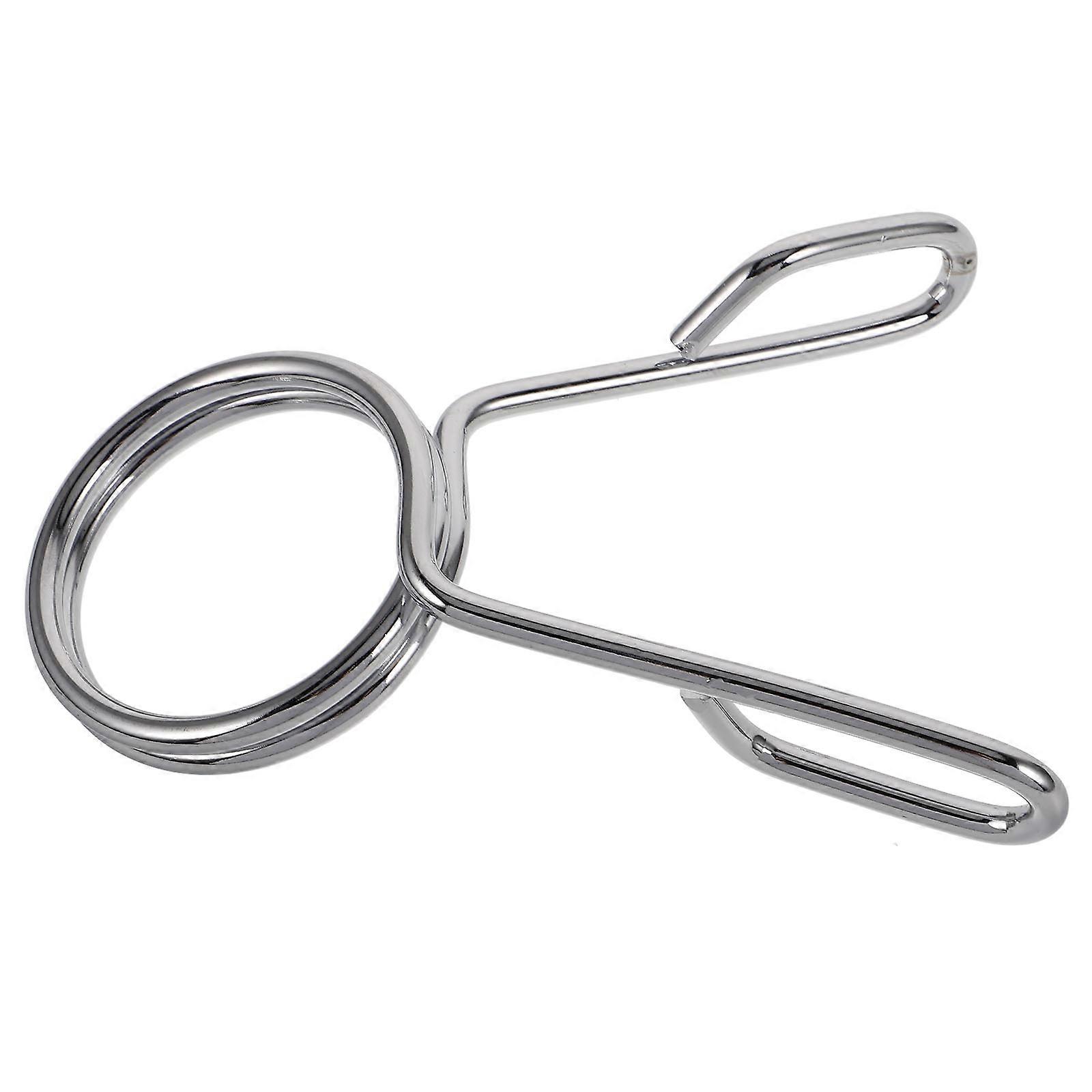Iron Barbell Clips Spring Clip Collars for 4Pcs Powerlifting Gym Use