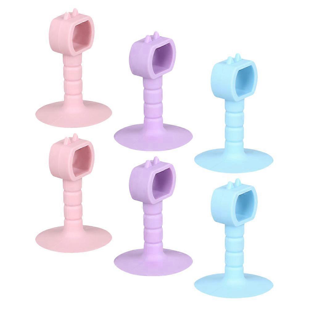 Door Suction Cup Silicone Hold-Open Door Catch for Home Use 6Pcs