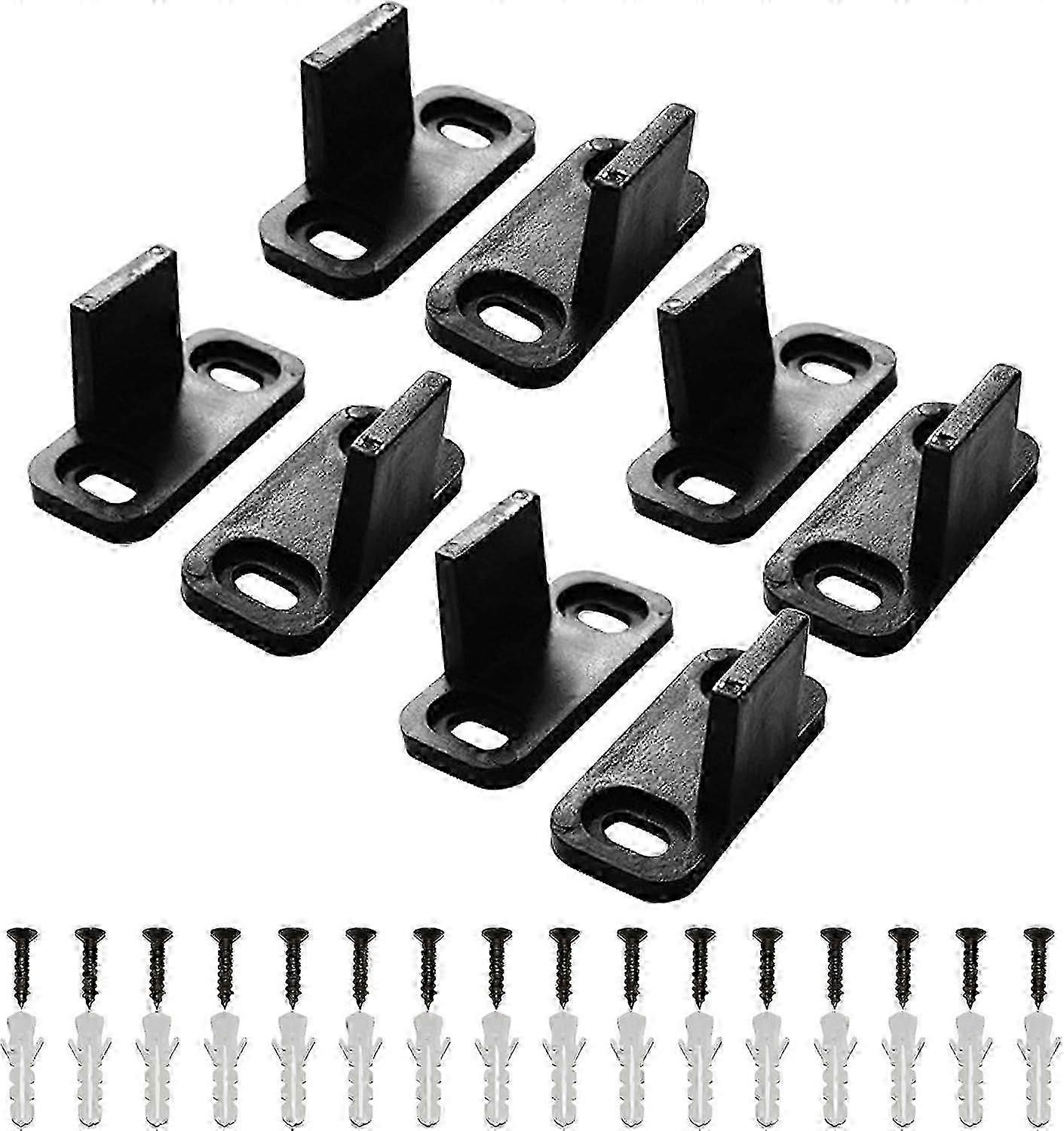 8Pcs Barn Door Floor Guide,Plastic Sliding Barn Door Bottom Guide with
