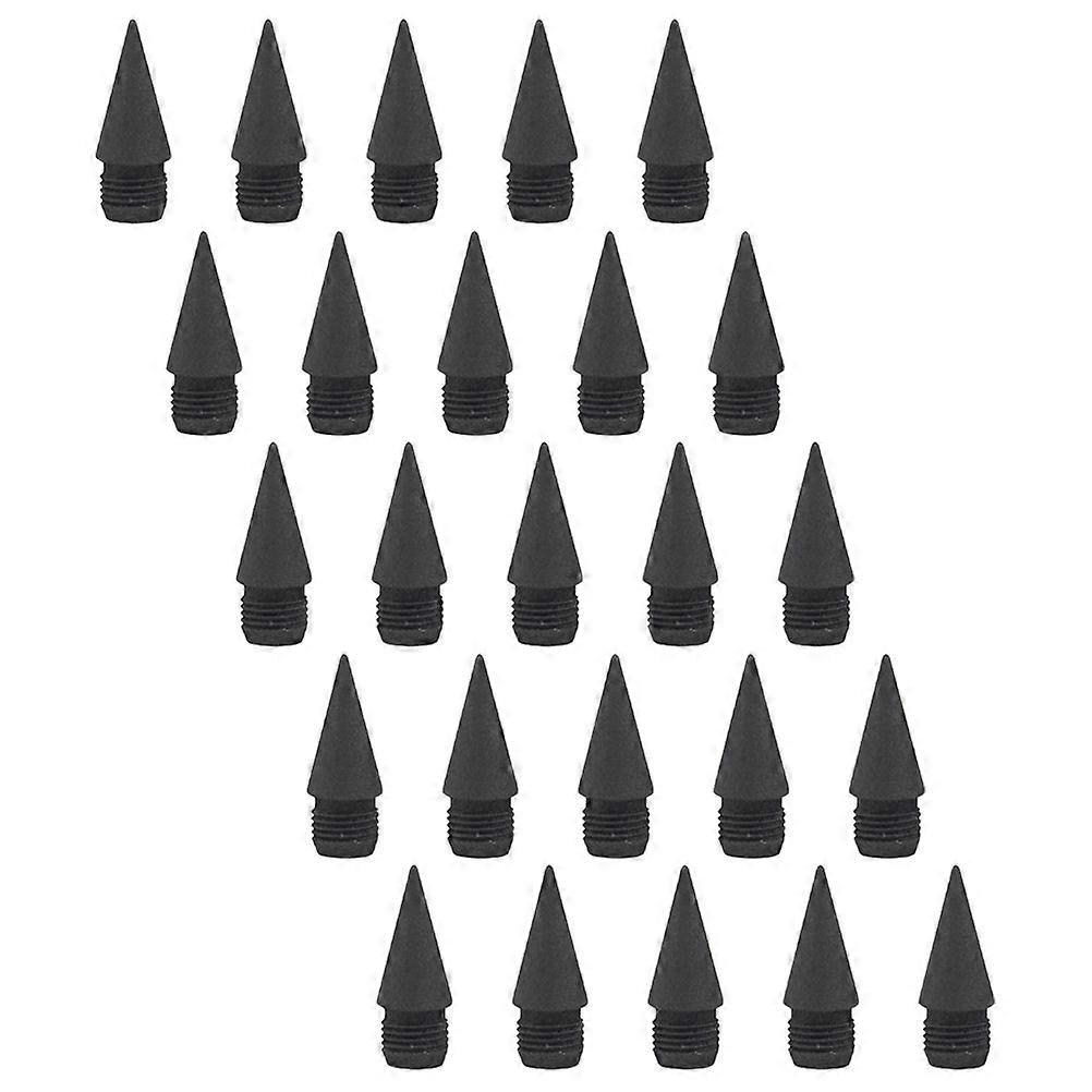 Smooth Writing Pencil Refills 25Pcs Inkless Nibs Designed For Beginners Cylindrical Format For Daily Writing