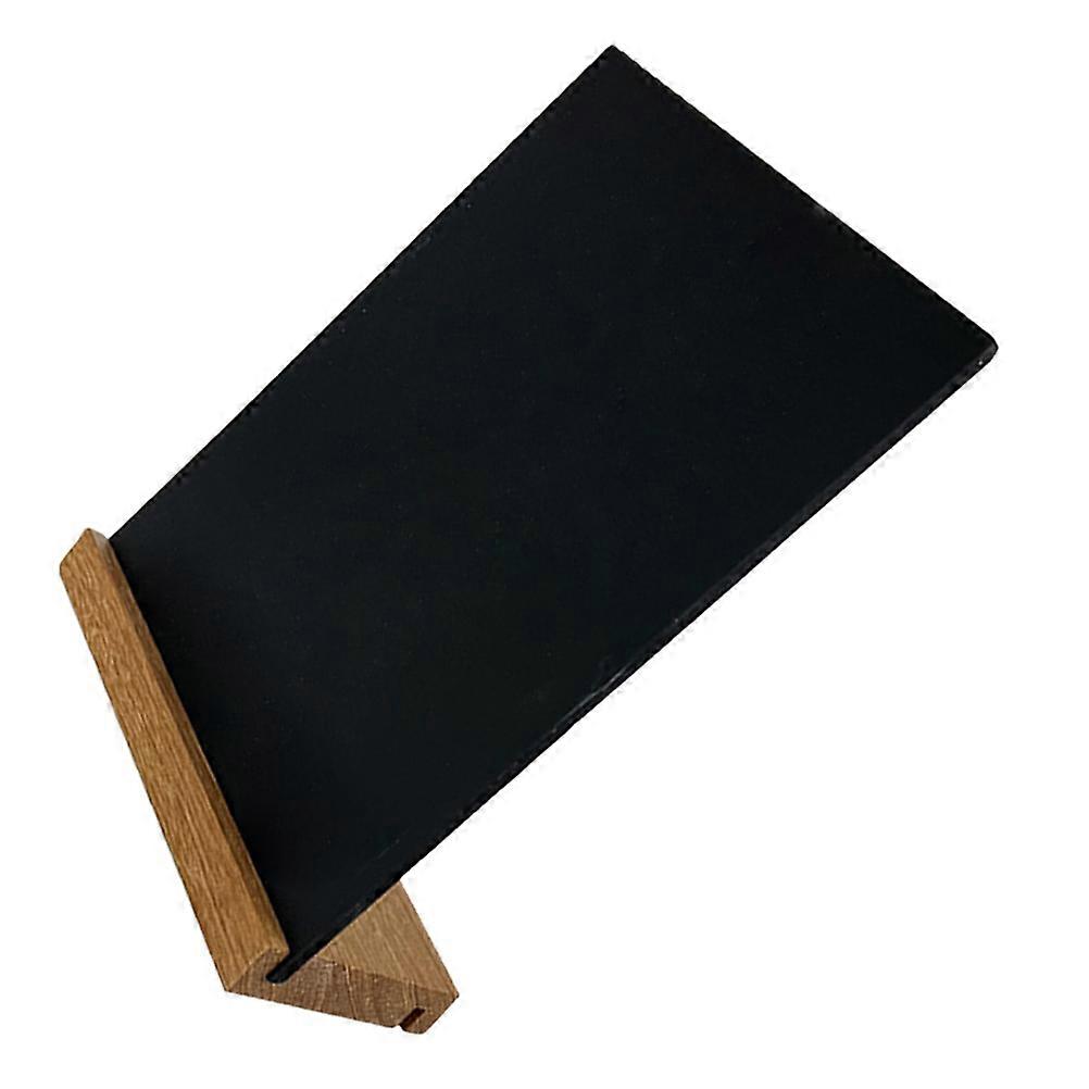 Mini Chalkboard Tabletop Sign Display Board Wooden Rectangular Menu Stand For Bars Restaurants 1Set