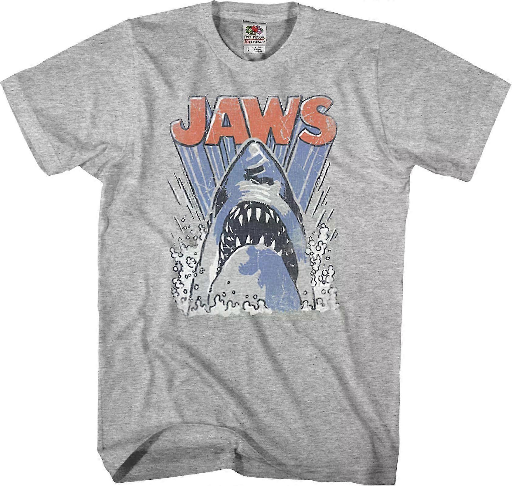 Jaws Animated Shark T-shirt Rockinstone