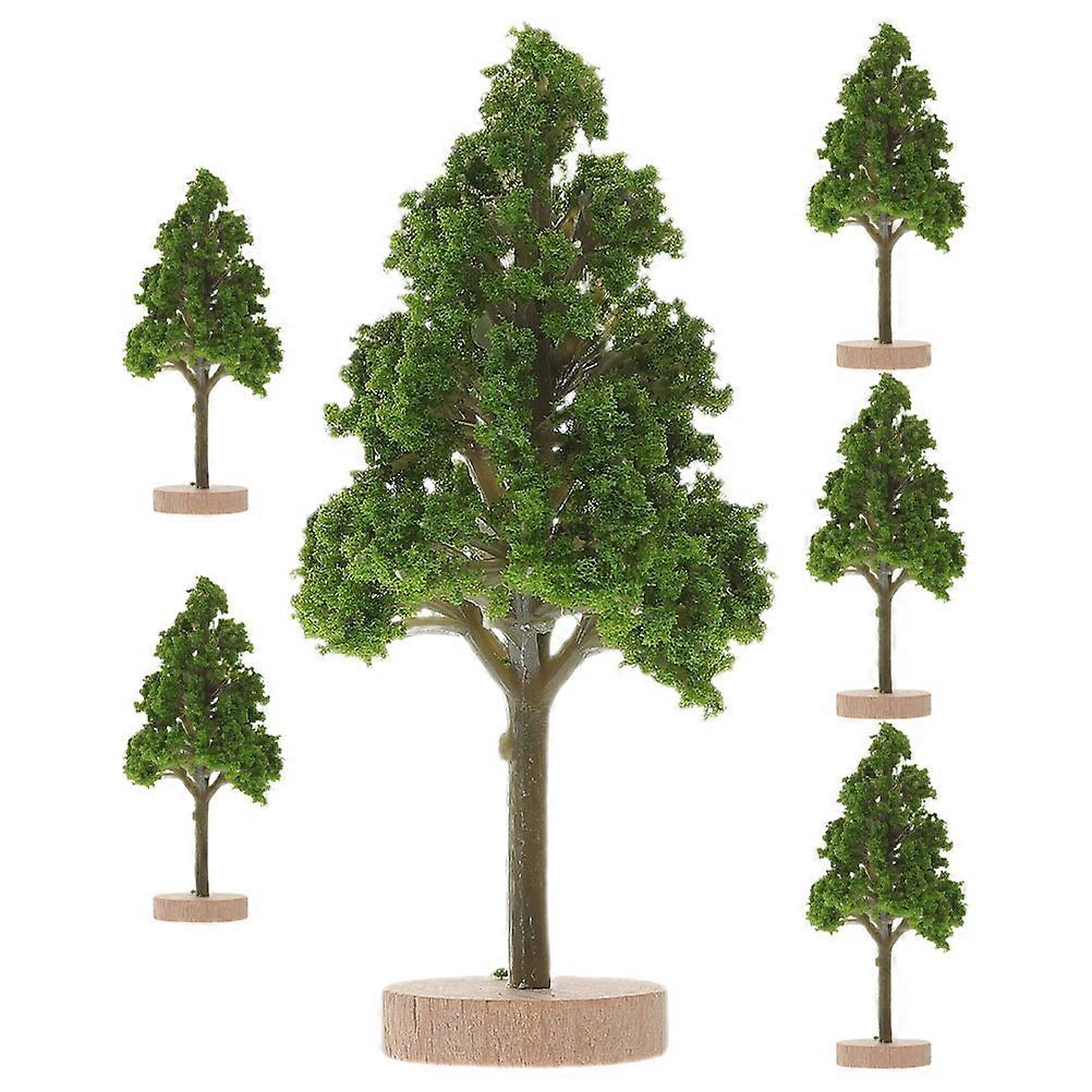Miniature Tree Road Decoration for Model Landscape with 30Pcs Green Trees