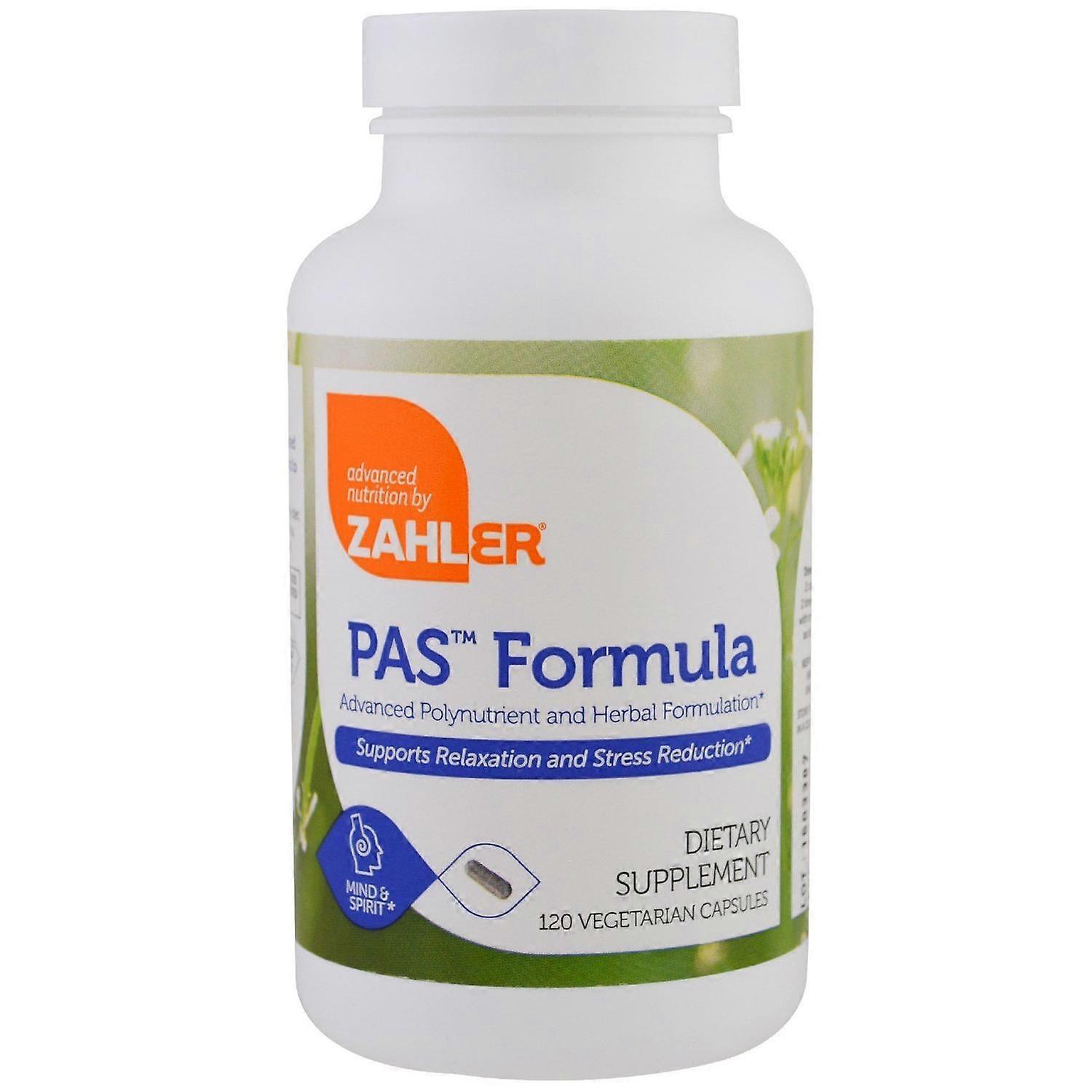 Zahler, PAS Formula, Advanced Polynutrient and Herbal Formulation, 120 Vegetaria