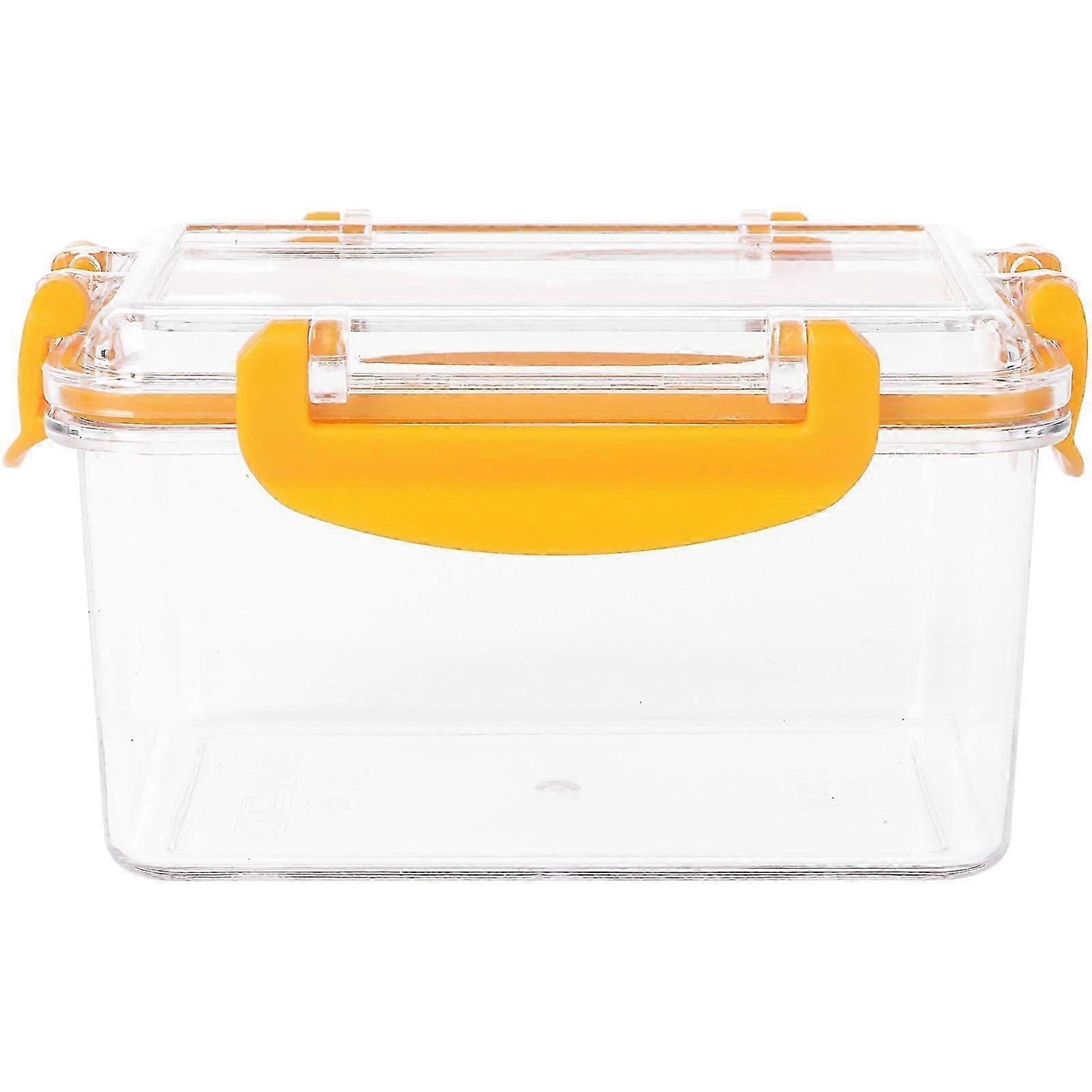 Small Containers With Plastic Lids Transparent Crisper Kitchen Storage .7X7.3CM 1Pcs