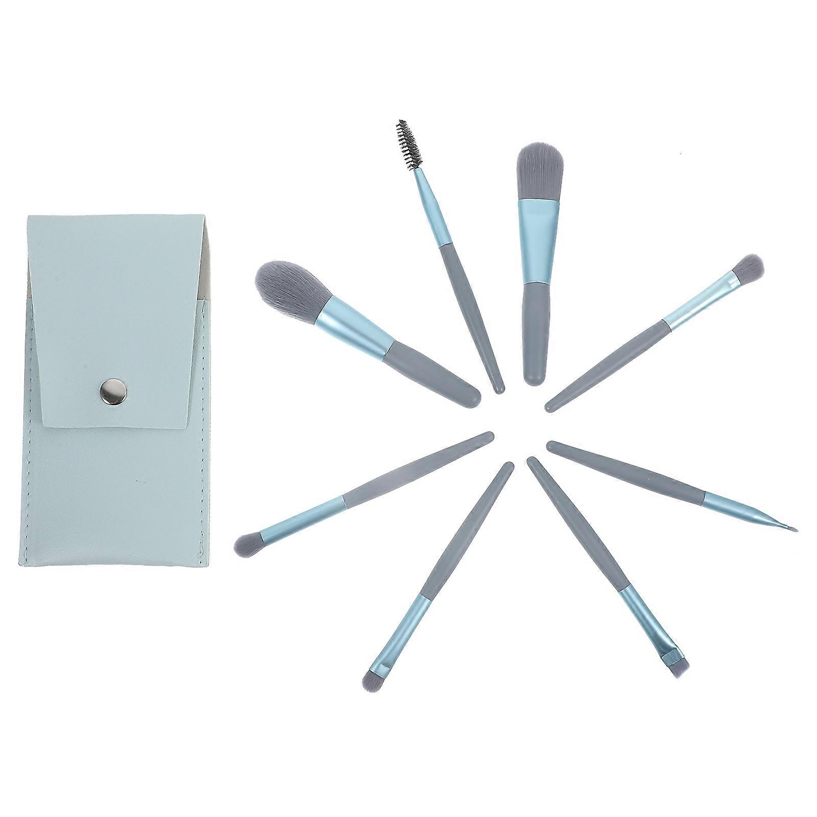 Makeup Brush Set Soft Makeup Brushes for Cosmetic 5Sets Blue Color
