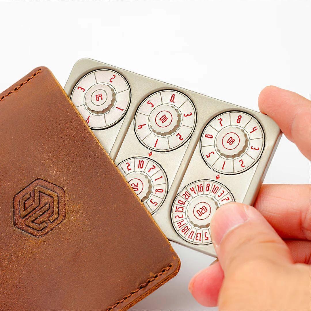 PORTABLE GAMING DICE Credit card sized portable gaming dice party game tool