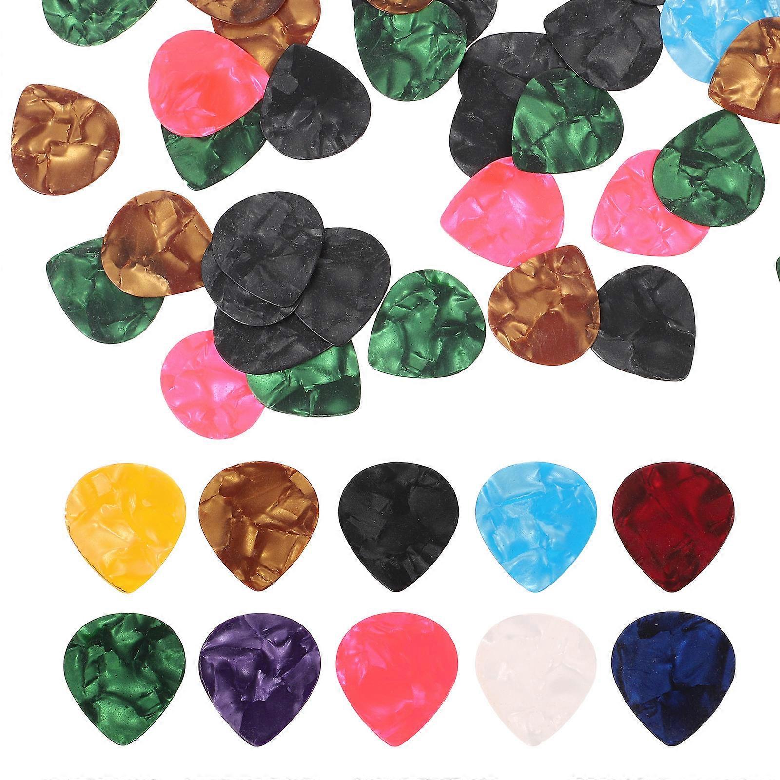 Assorted Color Guitar Picks for Guitar 750Pcs Universal Tiny Electric Picks