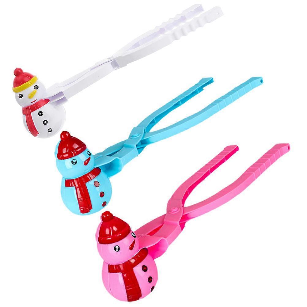 Maker Snowman Shape Clips for Outdoor Use 3Pcs Plastic Toys
