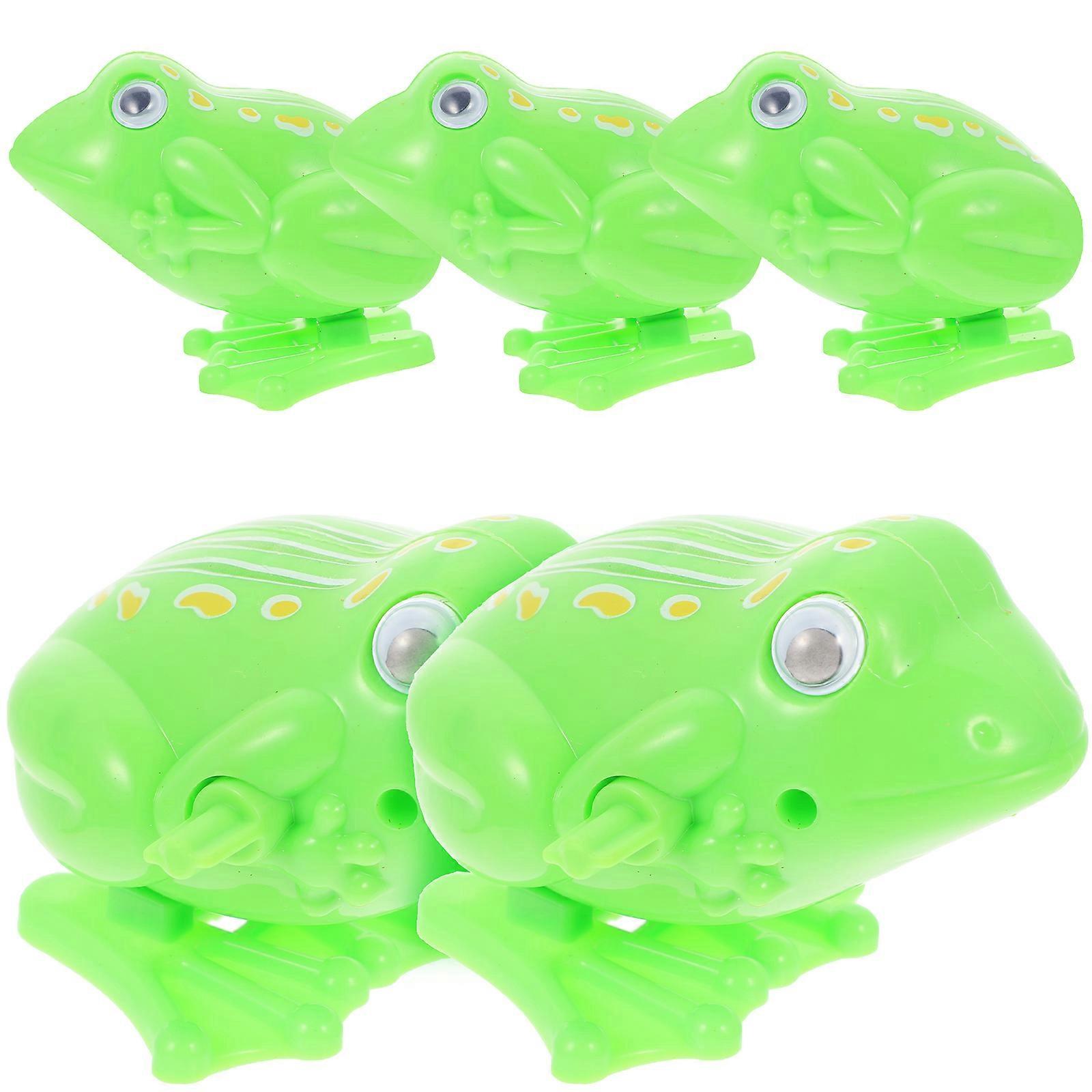 Creative Clockwork Toys Cognitive Frogs Toys for Kids 5Pcs Pack