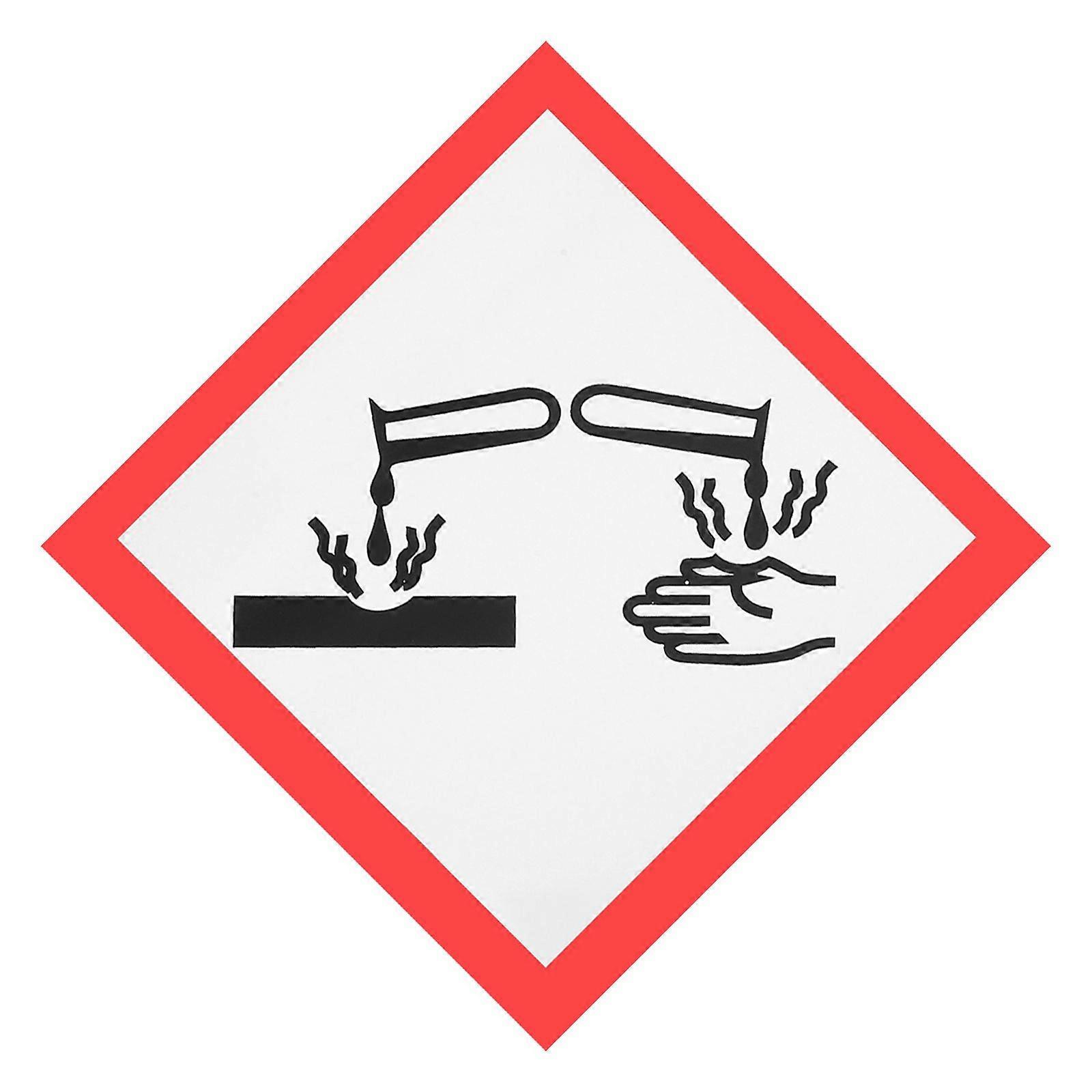 بولي كلوريد الفينيل التآكل خطر لاصق التسمية اللاصقة مقاومة للزيت سهلة التطبيق خطر لاصق ملصق تحذير علامة تحذير للامتثال للسلامة