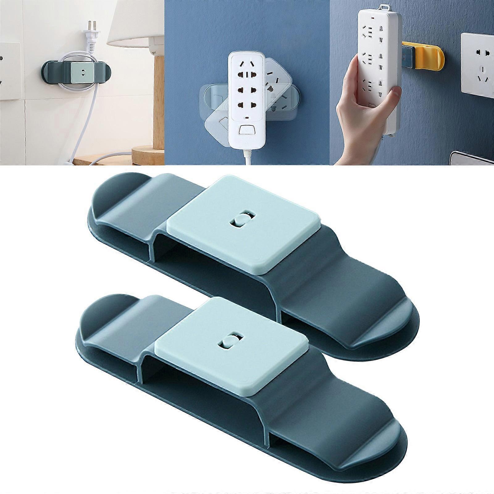 Socket Extension And Cable Holder Multifunctional Punch Plug Storage Rack Socket Strip Holder Home Essentials