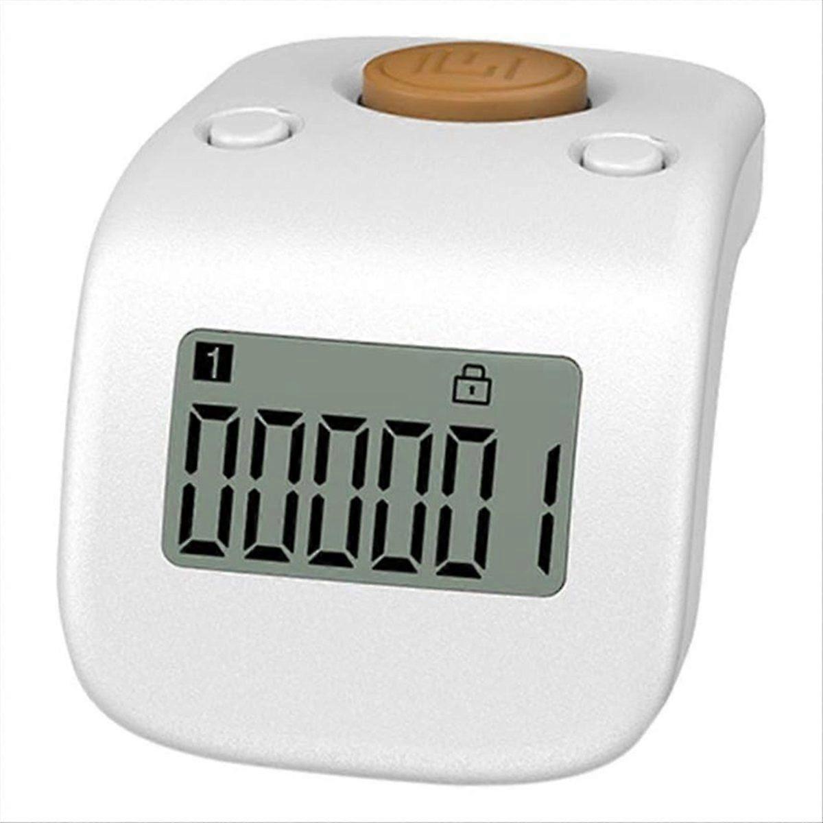Portable Digital LCD Finger Ring Tally Counter 6 Channel Counting 6 Digit Buddha Bead Prayer Counte
