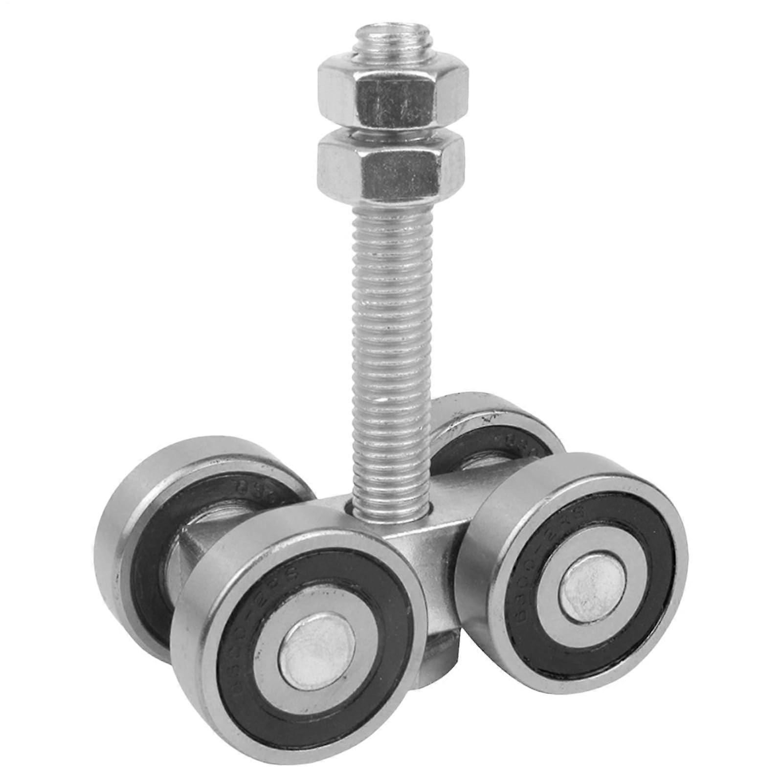 Strut Channel Trolley Sliding Track Wheel For Folding Doors, HeavyDuty Steel Rollers With Box Rail Mounting