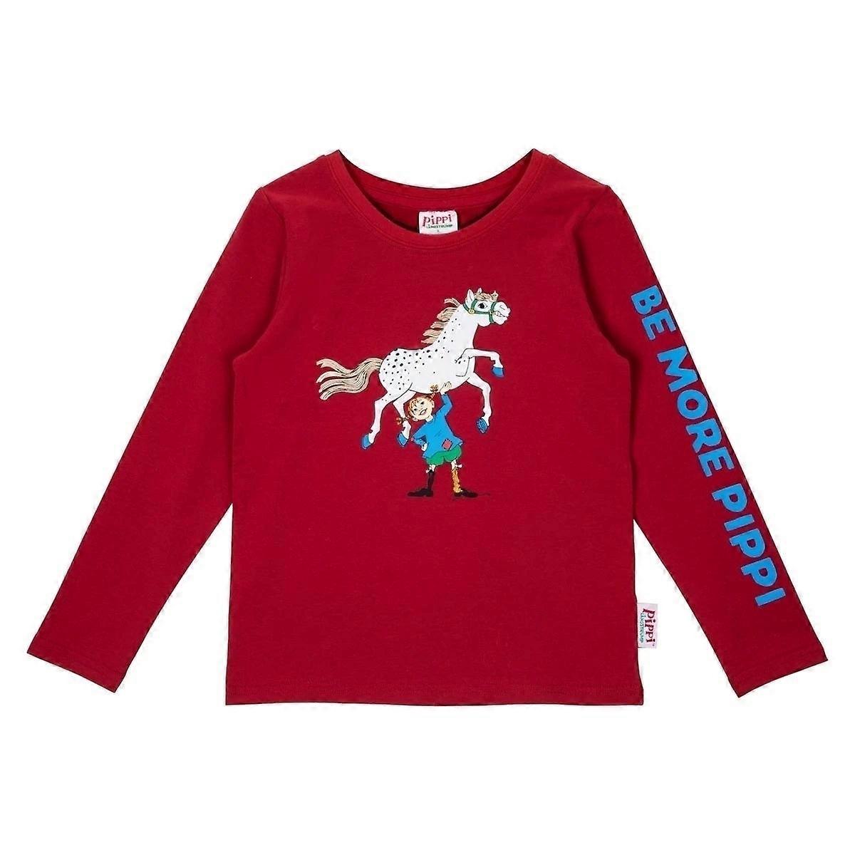 Pippi Longstocking Superstar sweater dark red