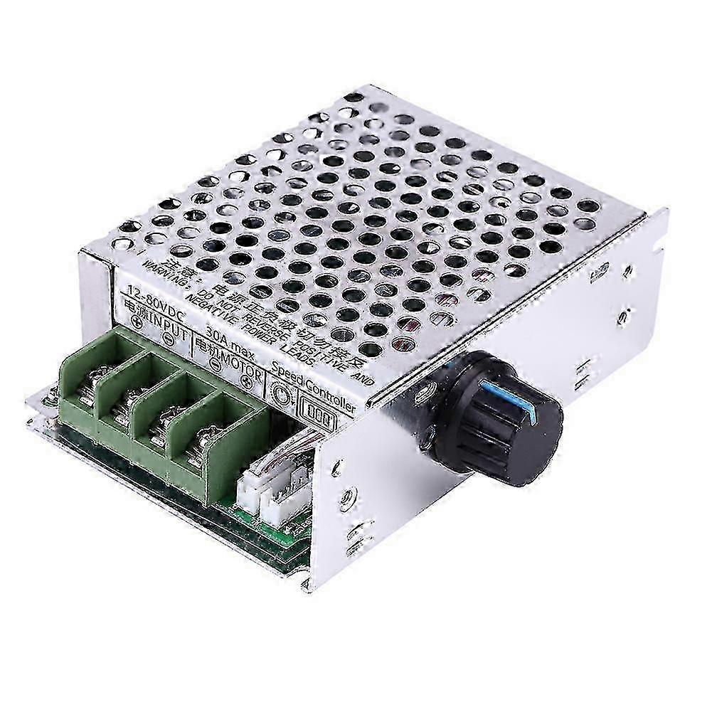 12V-80V DC 30A PWM Variable Digital LCD Display DC Motor Speed Controller With Case miao4