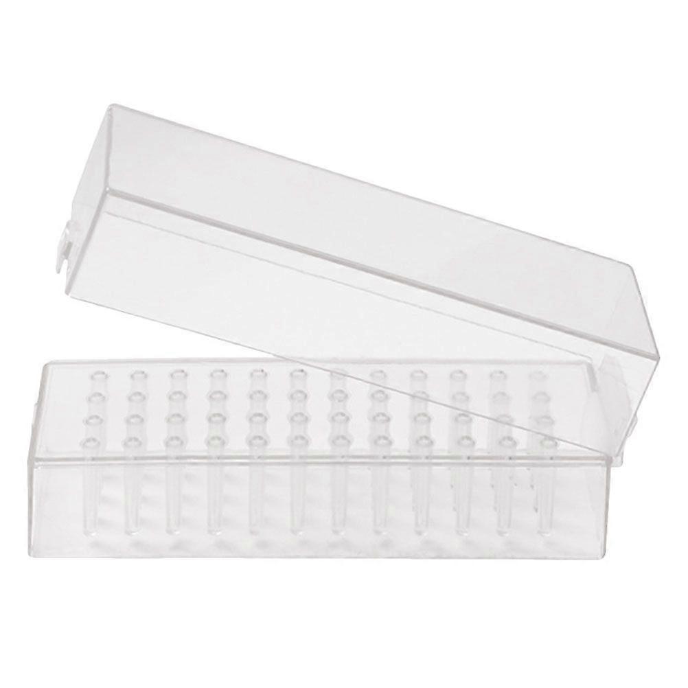 Nail Drill Bits Storage Box Sturdy Plastic Manicure Grinding Head Display Box