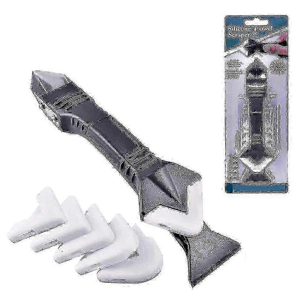 5 In 1 Silicone Remover Caulk Finisher Sealant Smooth Scraper Grout Kit Tools