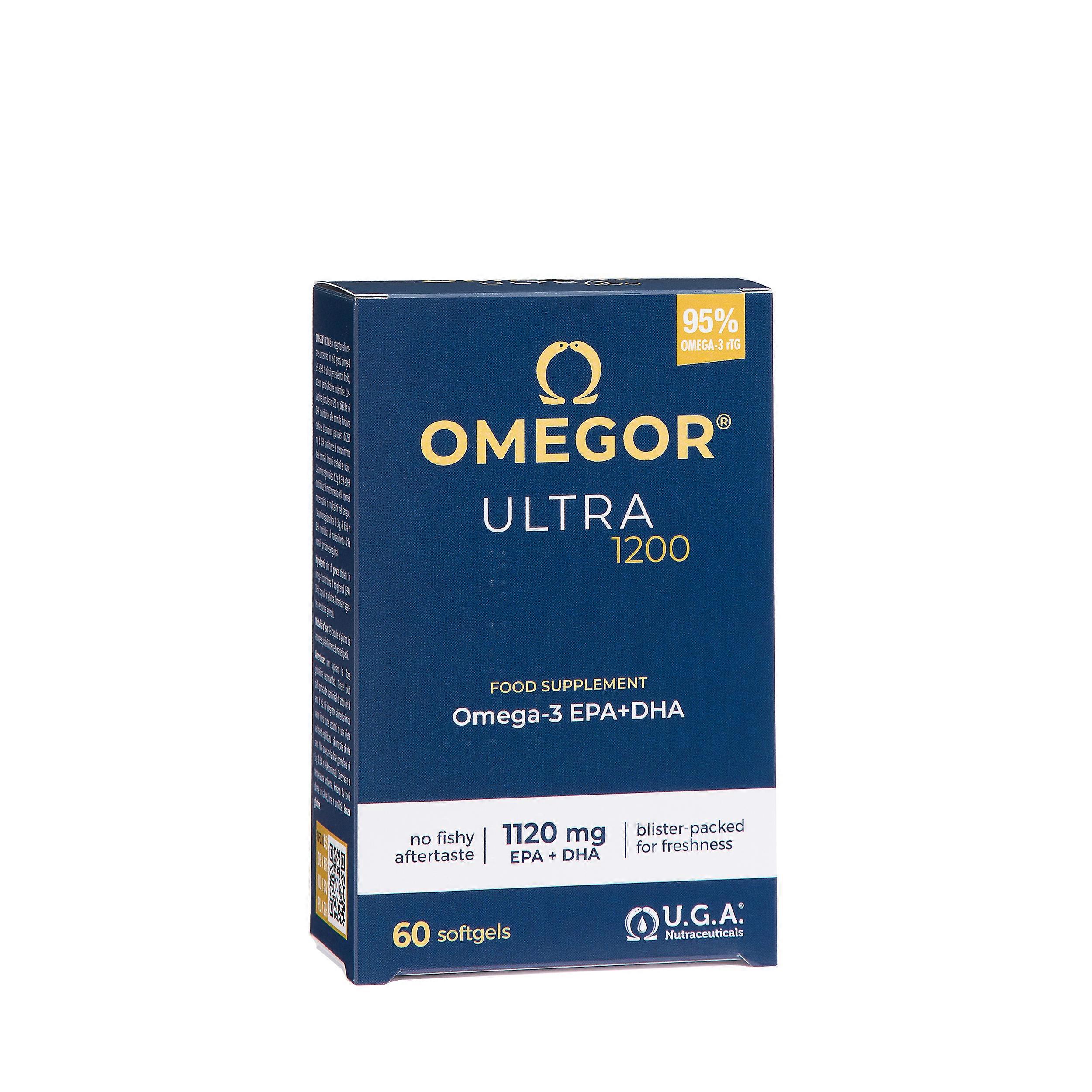 Omegor Ultra 1200 - Omega3 Epa en DHA Ultra Concentraat 60 capsules