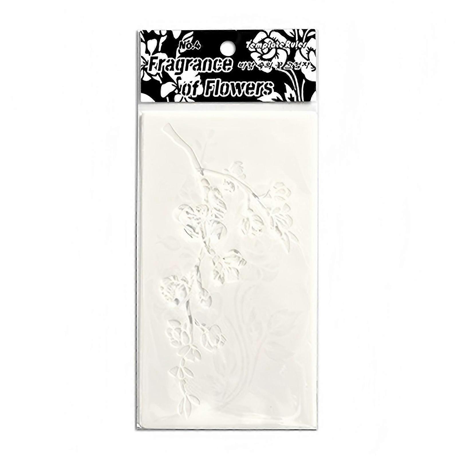 4 Pcs Flowers Stencils Craft Stencils Leaves Drawing Templates For School Projects And Creative Hobbyists Multicolor