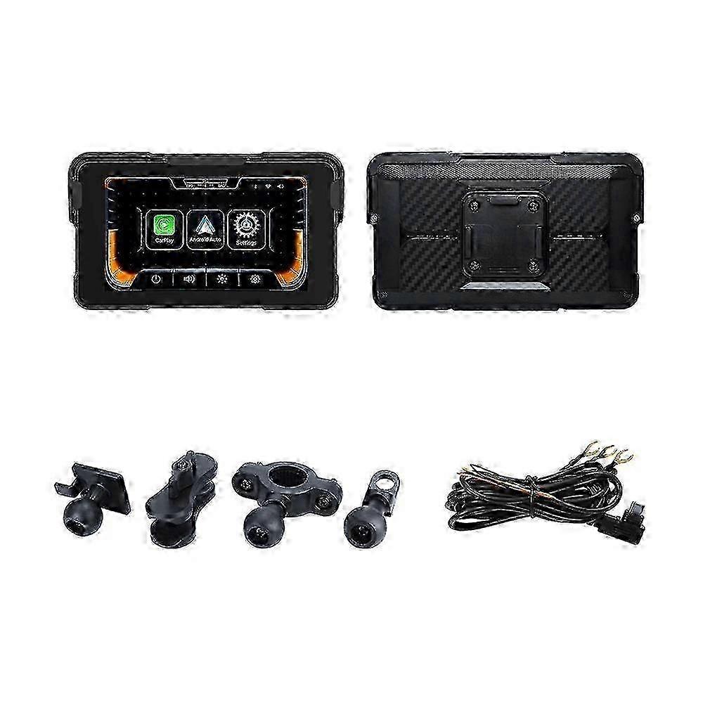 5.0 Inch Motorcycle Navigation Screen Wireless CarPlay Moto Android Auto GPS Motorcycle Navigation Display Screen Digital Motorcycle Dashboard