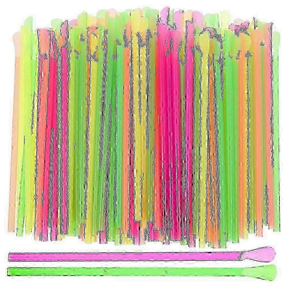 400Pcs Disposable Straws: Beverage, Ice Cone & Slushie Scoop