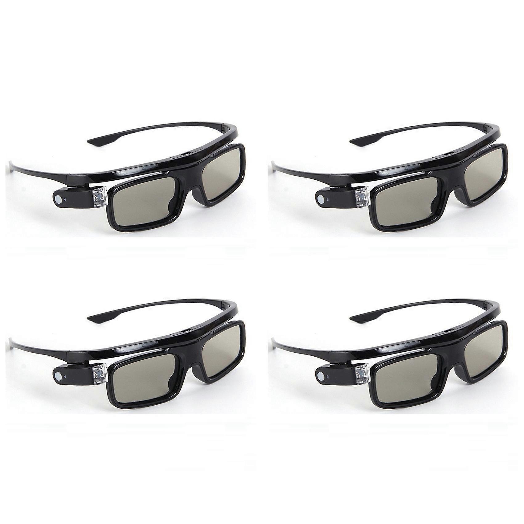 4X GL1800 3D Glasses for DLP 3D Projector UFO P19 P20 U30 U70 U50 U90 R17 R19 DLP-Link Active Shutter Real 3D Shocking
