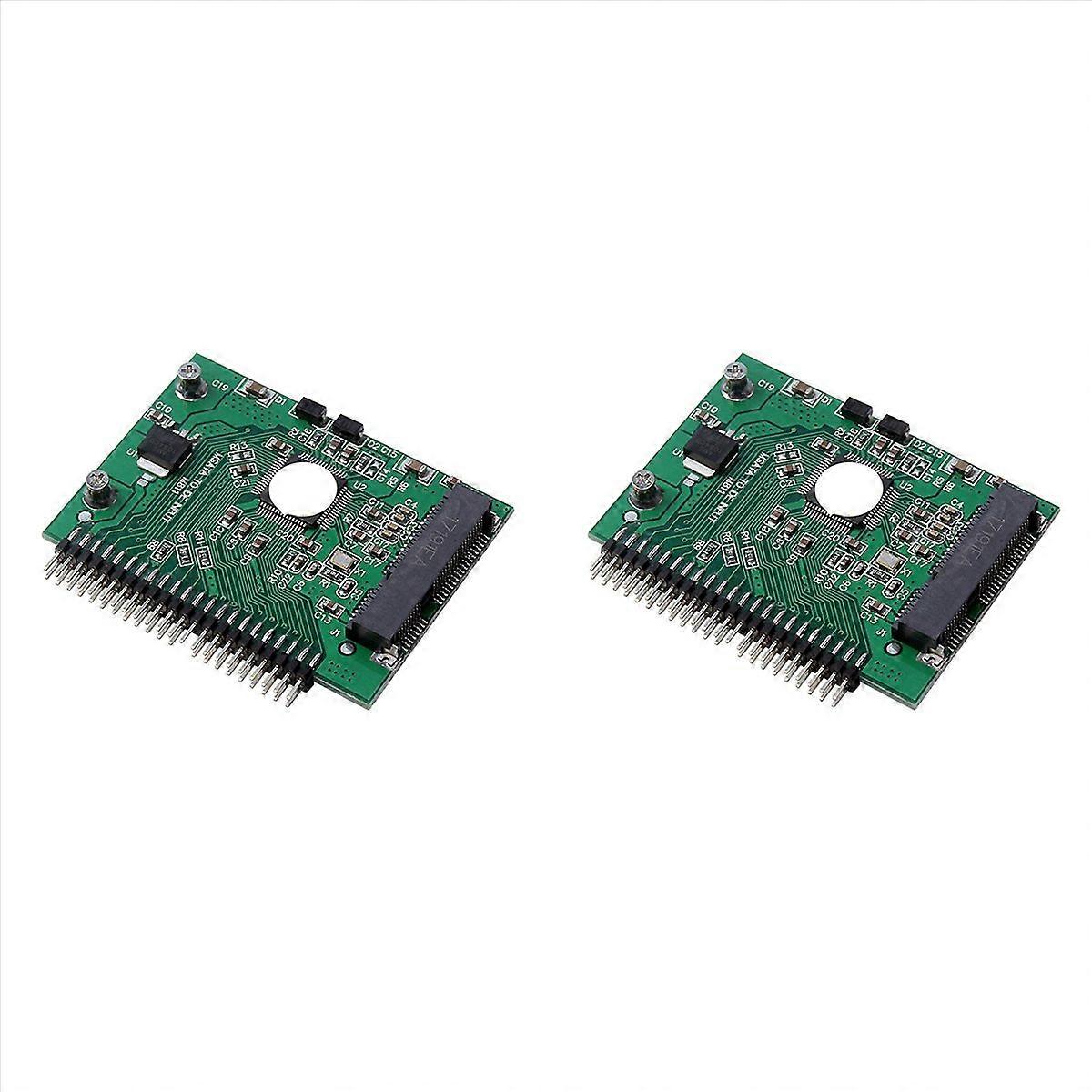 2X MSATA SSD to 44 Pin IDE Converter Adapter As 2.5 Inch IDE HDD PCI E Express Converter Adapter for