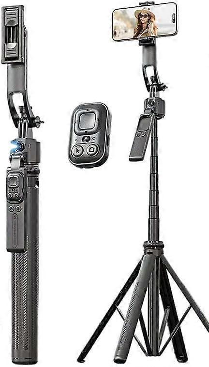 AI Smart Phone Mount with Facial Tracking, 360 Rotation, Detachable Phone Clip, Remote Control