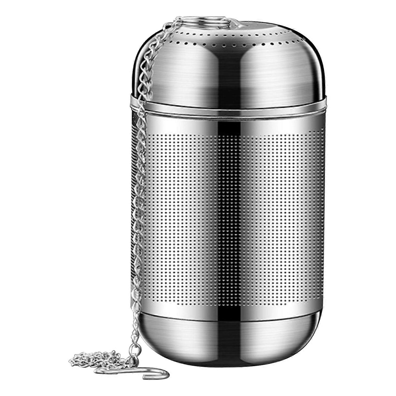 Kayannuo Tea Infuser Strainer - Stainless Steel Fine Mesh Steeper with Chain Hook & Lid, Reusable Loose Leaf Tea Filter