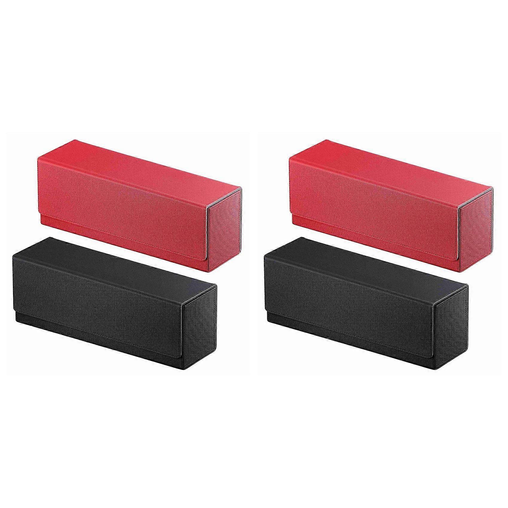 4 Pieces Card Toploader Storage, Trading Cards Holding Box for 400+ Cards Top Loader Storage Boxes for Magic Cards